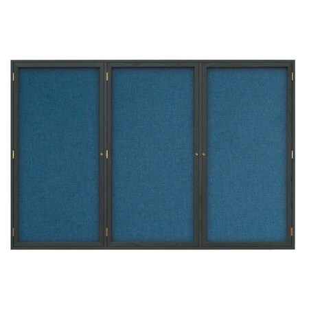 United Visual Products Open Faced Traditional Rounded Corkboard UV639ARC-SATIN-SURF